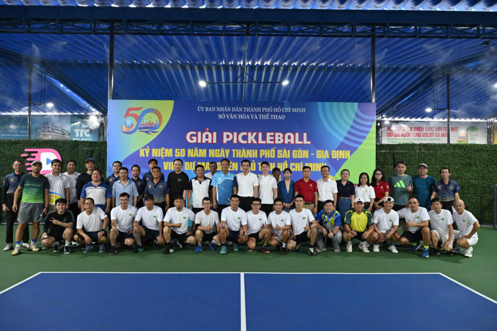 Khai mạc Giải Pickleball kỷ niệm 50 năm Ngày Thành phố Sài Gòn – Gia Định vinh dự mang tên Chủ tịch Hồ Chí Minh